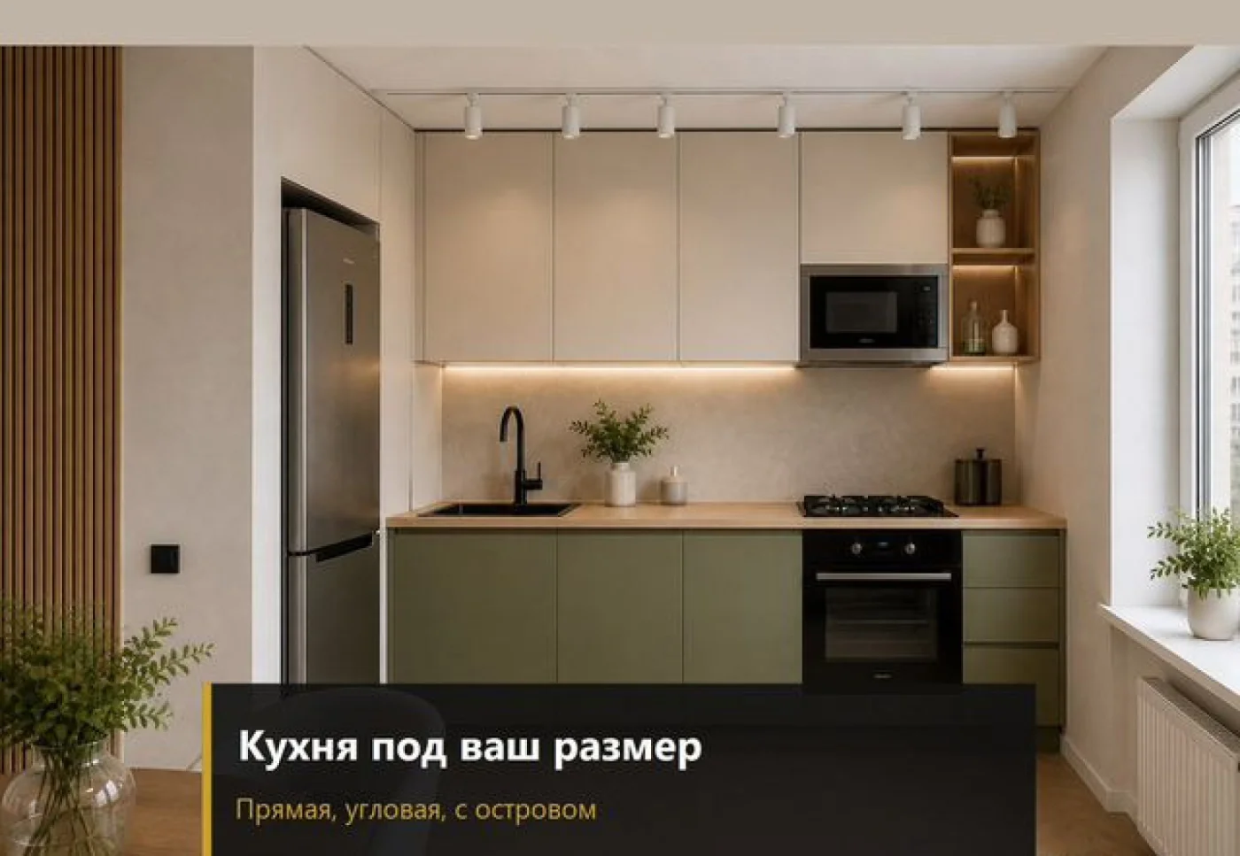 Кухня Ежевика лофт на заказ — изготовление по размерам